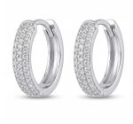 Huggie de plata 9.25