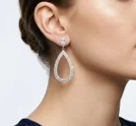 Arete gota contorno cristal - Imagen 2
