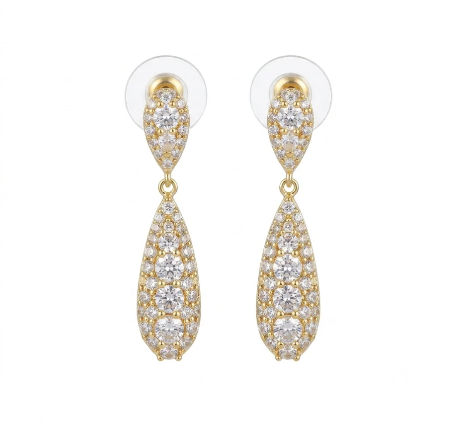 1781312214174 Arete con broquel de gota - Imagen 1