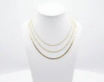 Collar de acero inoxidable 3 cadenas