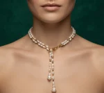 Collar de perlas de rio estilo corbatero - Imagen 3
